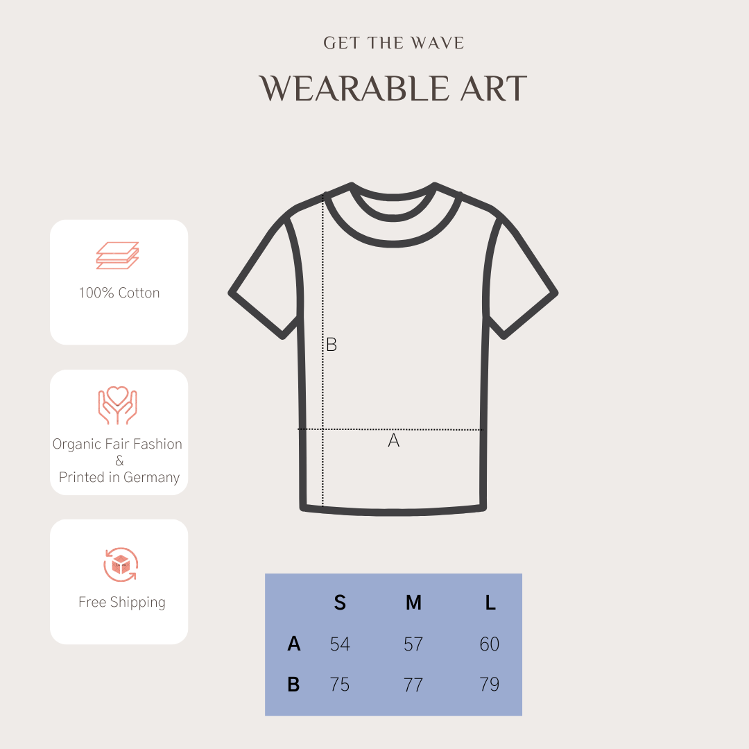 GET THE WAVE Oversize Heavy T-Shirt