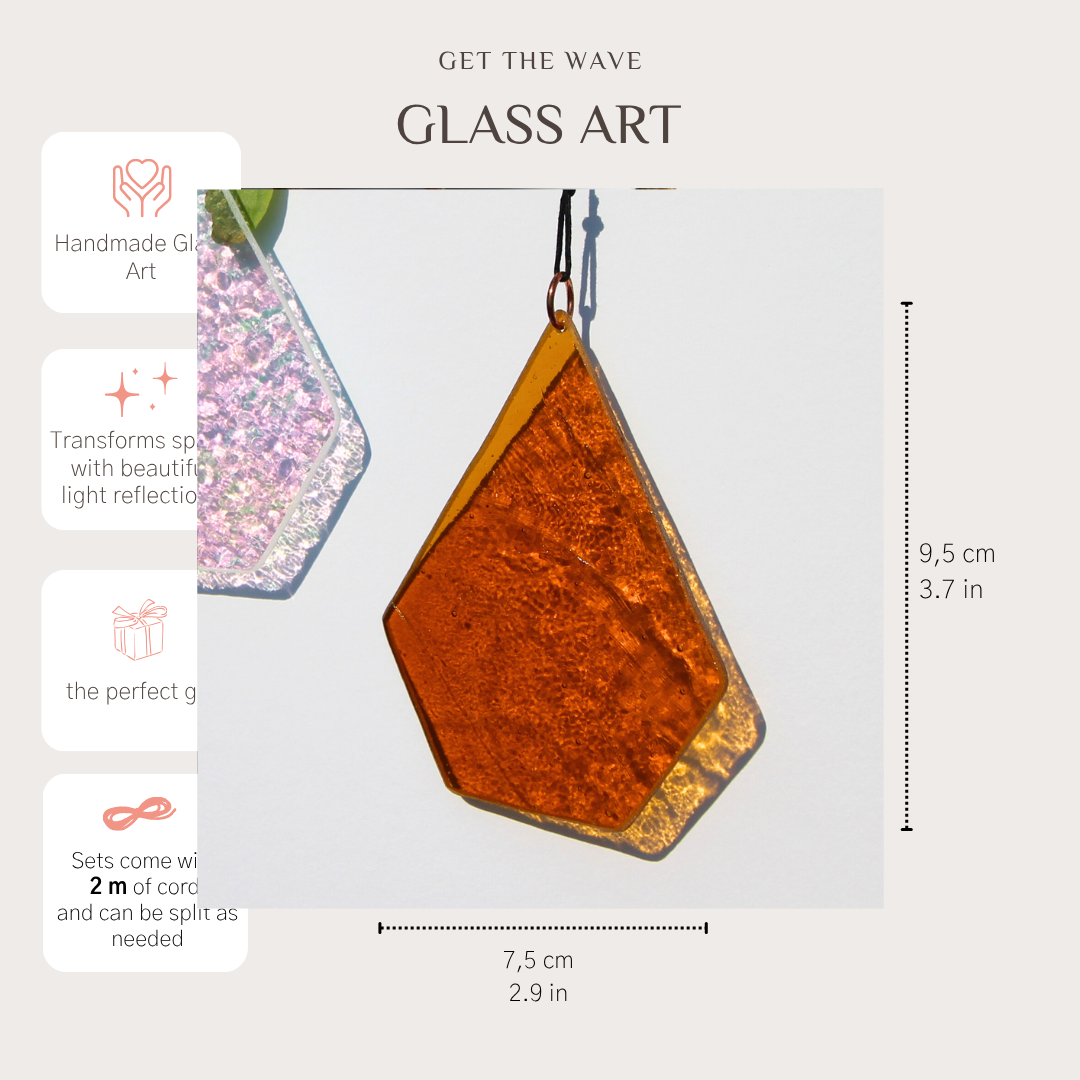 Glas-Sonnenfänger Geometrischer Tropfen