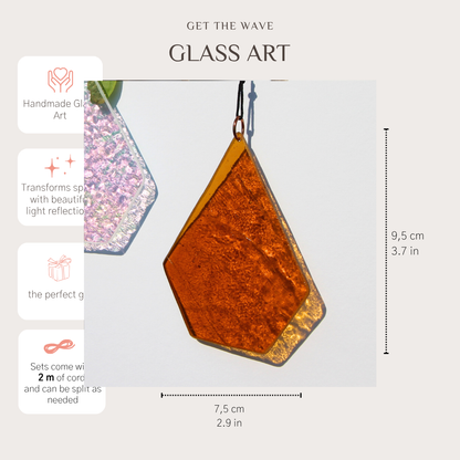 Glas-Sonnenfänger Geometrischer Tropfen