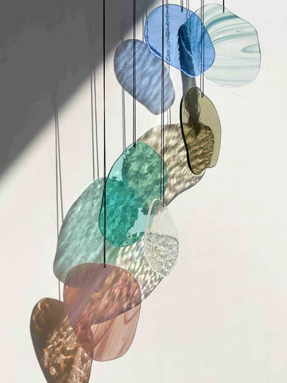 Organic Shapes: Wandkunst aus Glas in Pastellfarben