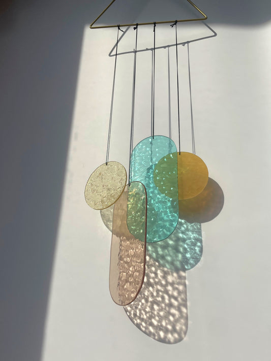 Pastel wall hanging in Art Deco style