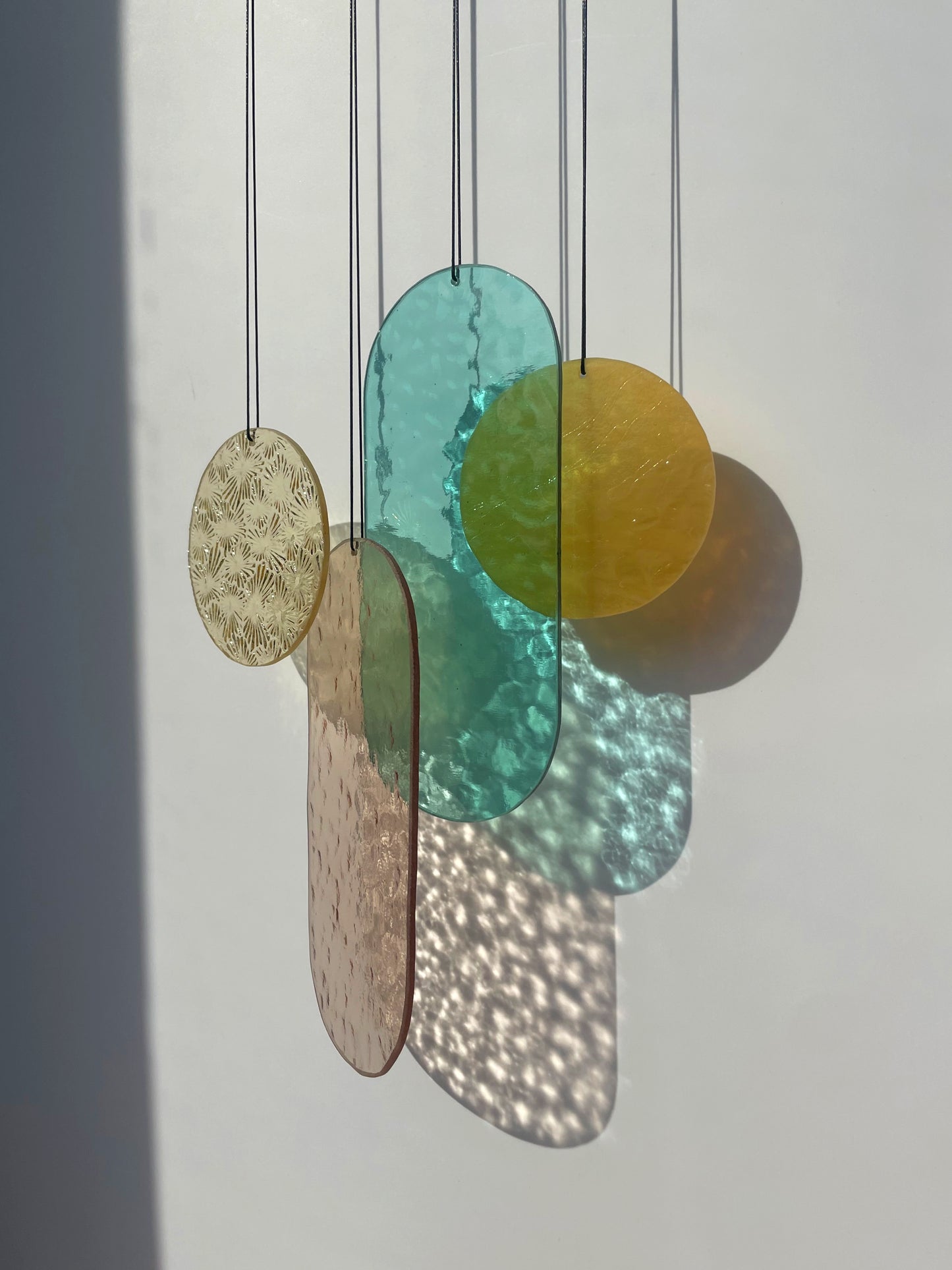Pastell Wandbehang im Art Déco Stil
