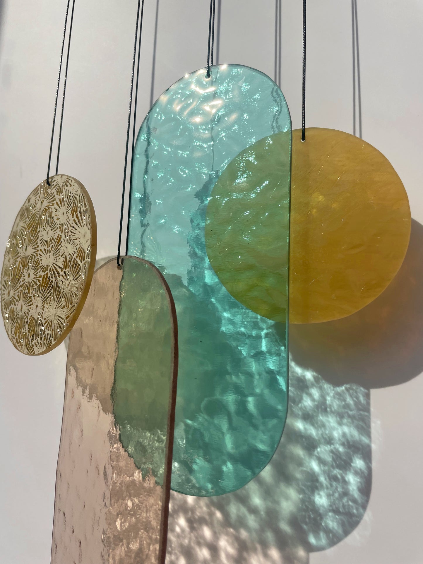 Pastell Wandbehang im Art Déco Stil