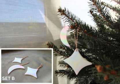 Tannenbaumschmuck Set handgefertigt aus Glas