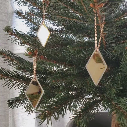 Tannenbaumschmuck Set handgefertigt aus Glas