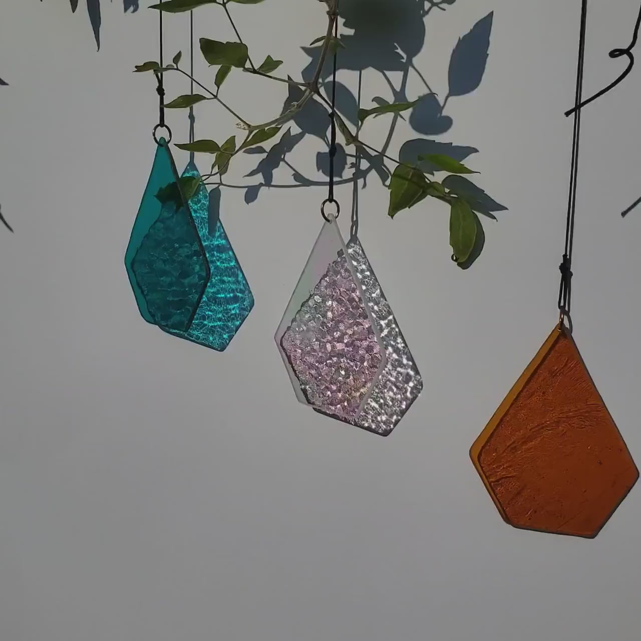 JGS Buntglas-Zuckerstangen-Sonnenfänger – Weihnachts-Deko Für Fenster Oder Baum