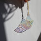 Japanische Wellen Glas. Modern Glass Art, boho Wandbehang, Gartendeko Gartenschmuck, Windspiel, Balkon Sommerdeko, Fensterdeko zum hängen