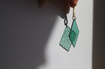 Rauten, Gartendeko Gartenschmuck, Fensterdeko zum hängen, 2021 trending home decor, hanging porch decor pendant, Abschiedsgeschenk