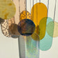 Wandbehang im Art Deco Stil, Modern Glass Art Sonnenfänger Lichtspiel mit geometrischem Glas